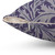 Plum and Taupe Patterned William Morris Thistle Pillow