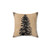 Vintage Pine Tree Decorative Pillow