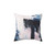 Pink and Navy Abstract Pillow