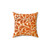 William Morris Oak Leaves Rust Orange and Cream Pillow