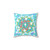 Bright Blue Decorative Pillow with Blinded Lights Design