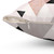 Geometric Scandinavian Blush Pink and Rose Gold Pillow