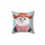 Adorable rodeo cat pillow with kitty in cowboy costume