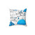Santorini Blue and White Paradise Pillow