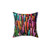 Multicolor Watercolor Stripes Pattern Pillow