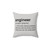 Funny Engineer Definition Pillow