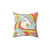 Retro Trippy Hippie Boho Print Pillow