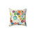 Math-Themed Decorative Pillow with Numbers and Geometric Shapes