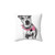 Jack Russell Terrier wearing a bandana pillow
