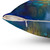 Vibrant Liquid Cyan Pillow by Scottish Artist Scott Naismith