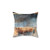 Abstract Modern Golden Storm Pillow