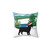 Black Labrador Christmas Decorative Pillow