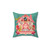 Vintage Cuckoo Clock Illustration Pillow