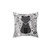 Spooky Kitten Fang Decorative Pillow