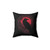 EDDA Black Tribal Pillow with Raven Silhouette