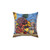 Rambutton Eggs and Sunflower Decorative Pillow