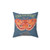 Nocturnal orange moth pillow for coffee lovers
