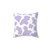 Pastel Purple Cow Print Aesthetic Pillow