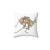 Greyhound decorative throw pillow with festive design