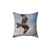 Red Kite in Flight Pillow - Majestic Bird of Prey Soaring Across the Sky