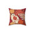 Autumn Hedgehog Decorative Pillow with Fall Leaves
