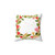 Beautiful Watercolor Wreath of Hearts and Green Leaves Pillow