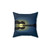 Guitar Island Moonlight Illustration Pillow