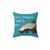 Honey badger print decorative pillow