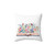 Watercolor Floral Book Lover Pillow