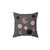 Elegant Rose Gold, Black and Pink Dots Pillow