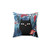 Popoki (Blue Version) Tropical Cat Pillow