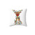 Adorable reindeer Christmas pillow