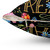Black Floral Pillow for Bookworms and Readers