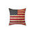Vintage American Flag Throw Pillow