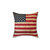 Vintage American Flag Throw Pillow