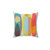 Colorful Surf Pillow with Abstract Shapes and Forms