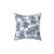Elegant Blue Toile Horses Pattern Throw Pillow