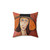 Modigliani-inspired portrait pillow featuring a woman with hat