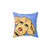 Sassy eye-rolling dog throw pillow