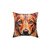 Dog Mosaic Pillow with Natural Colors
