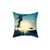 Skateboarder Silhouette Throw Pillow