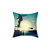 Skateboarder Silhouette Throw Pillow