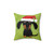 Funny Dachshund Christmas Pillow with Santa Wiener Dog Design