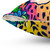 Vibrant jungle leopard print decorative pillow