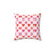 Cozy Hearts Pillow for Valentines Day Decor