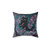 Whimsical Undersea Pillow with Cat Mermaid Creature