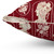Vintage Red Cameo Floral Pattern Pillow