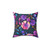 Floral watercolor throw pillow