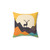 Deer Pillow - Geometric Nature Accent Cushion