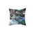 Mysterious PNW Fog Collage Throw Pillow